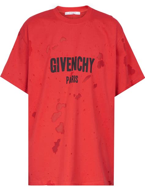 red givenchy t shirt ebay|givenchy t shirt men sale.